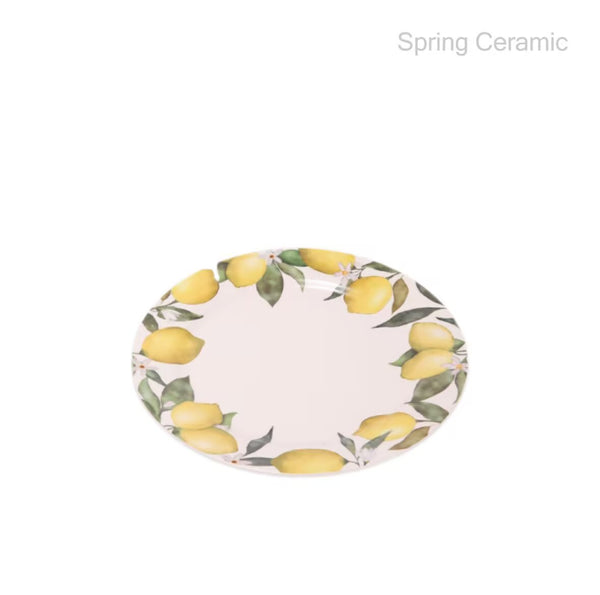 "lemon design", 10.5inch dinner plate