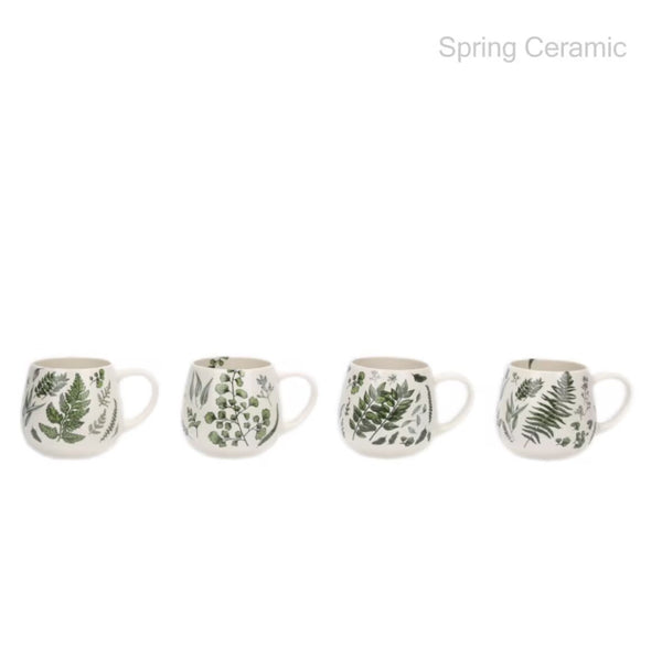 400ml "plant"design ceramic mug