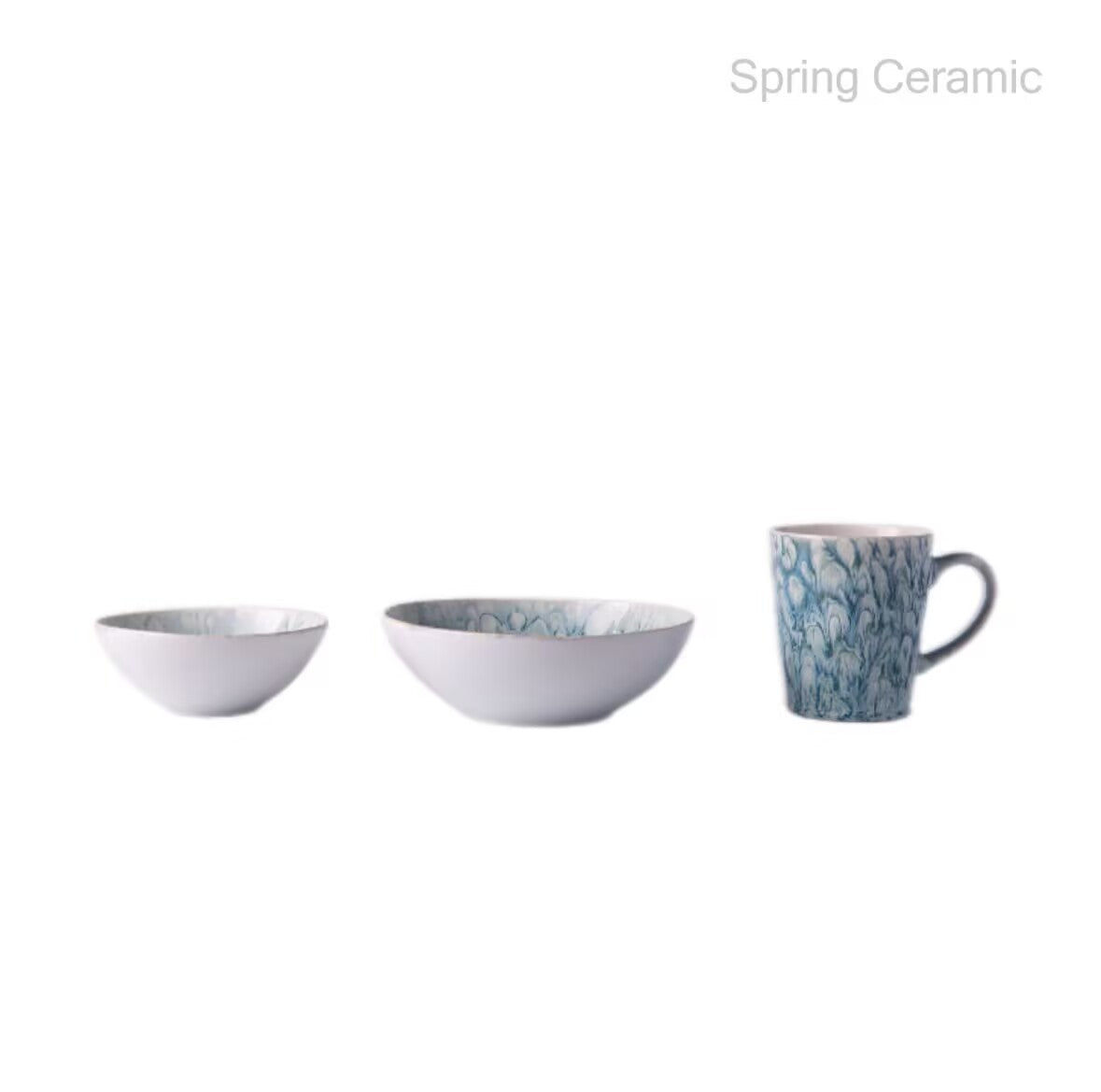 Ceramic Reactive Glaze Dinner Set  SP2304-023 - SPRING CERAMIC