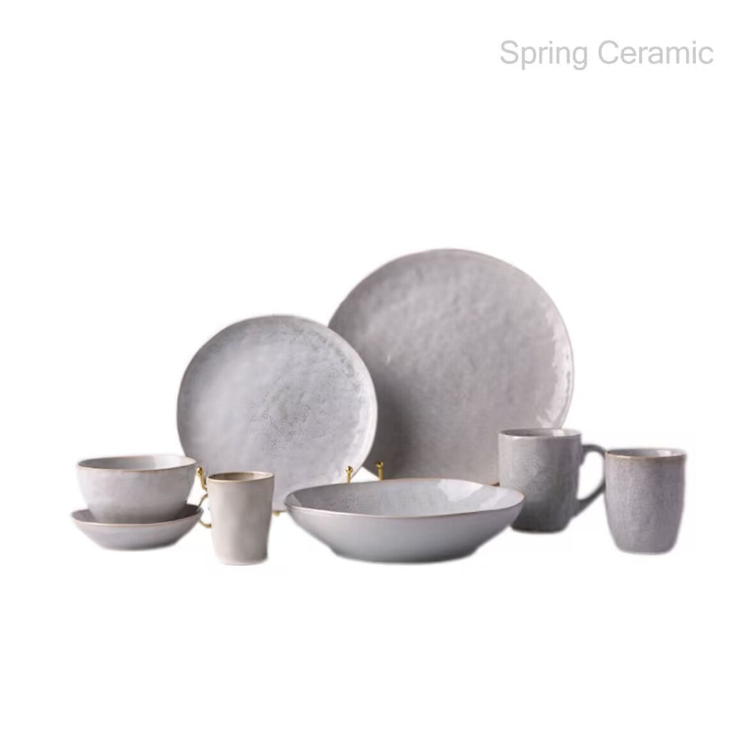 Ceramic Reactive Glaze Dinner Set  SP2304-024 - SPRING CERAMIC