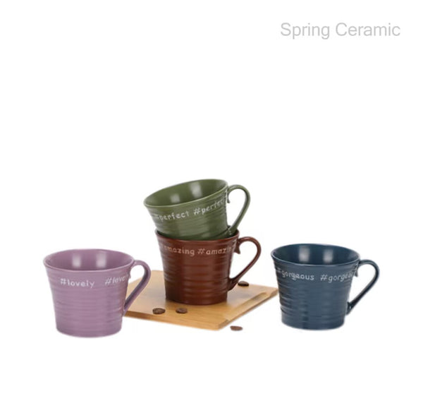 500ml mug with the words"gorgeous","amazing",perfect","lovely" - SPRING CERAMIC