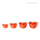Heart shape saucers and tea pot set - SPRING CERAMIC