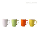 Embossed Color Glaze Ceramic Mug SP2304-012 - SPRING CERAMIC