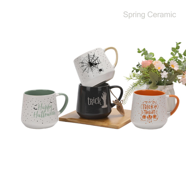 Double mould with color handle design mug - SPRING CERAMIC