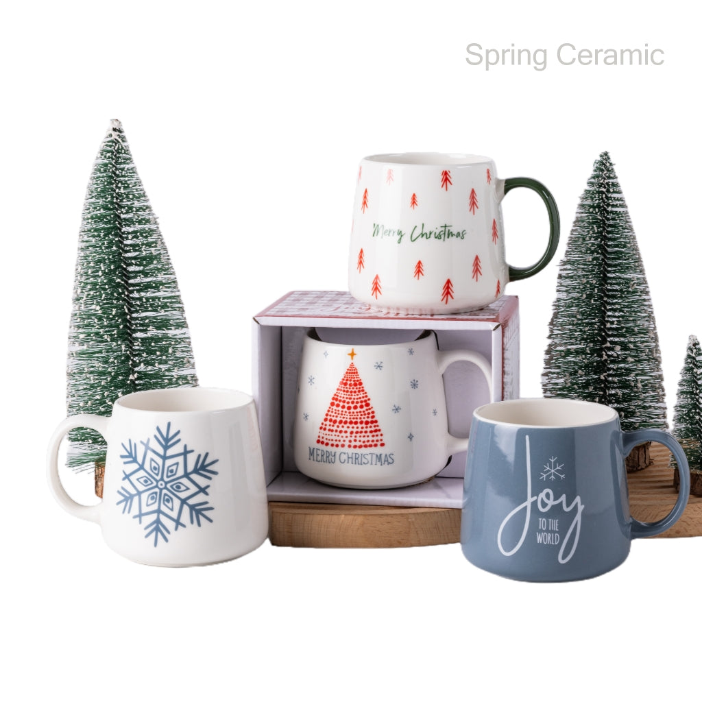 Double mold Christmas design cup - SPRING CERAMIC