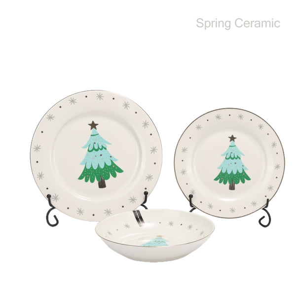 10.5"/8" plate - SPRING CERAMIC
