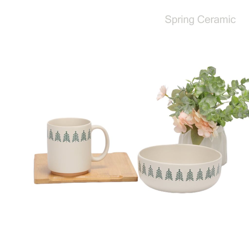"Christmas series" for 500ml mug and 650ml bowl - SPRING CERAMIC