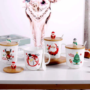 Ceramic Christmas Design Coffee Mug-SP2304-035